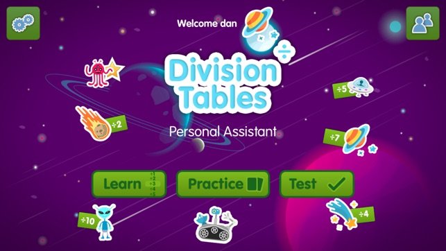 Division Tables: Math is Fun