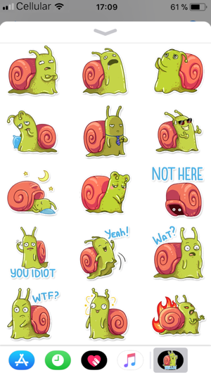 Funny snail stickers(圖5)-速報App