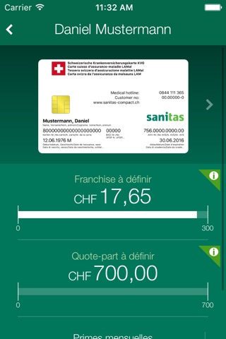 Sanitas Portal screenshot 2