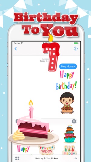 Birthday To You Stickers