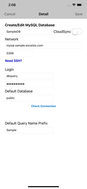 MySQL QueryDB Client