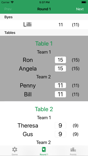 Euchre Tournament ScoreKeeper(圖4)-速報App