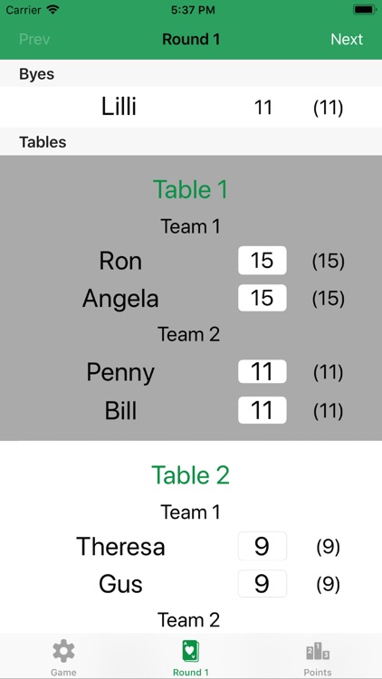 Euchre Tournament ScoreKeeper screenshot-3