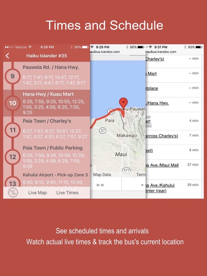 Maui Bus Routes