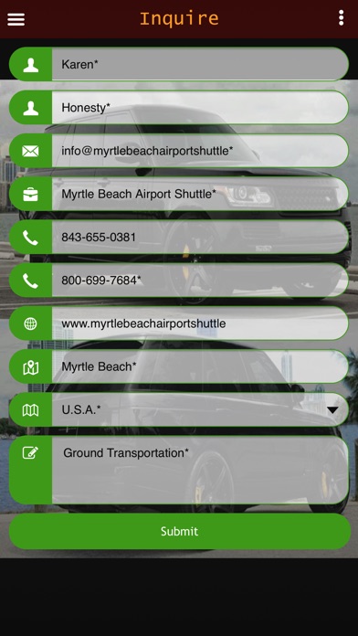 Myrtle Beach Airport Shuttle screenshot 2