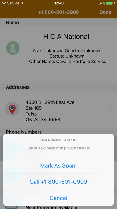 Caller ID-Reverse Phone Lookup screenshot 3