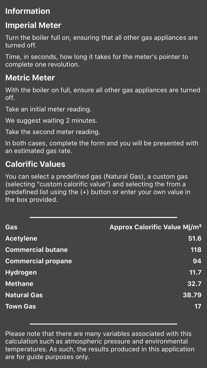 Gas Rate Heat Input Calculator screenshot-5