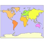 World geographic puzzle