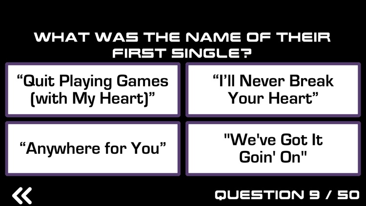 Ultimate Trivia for Backstreet