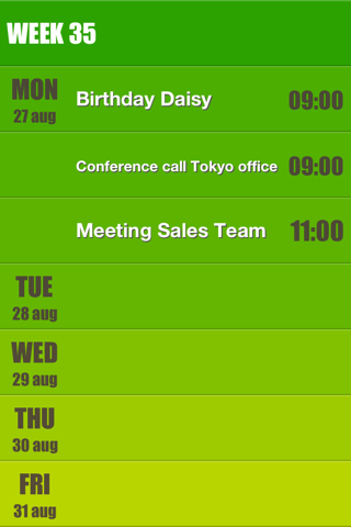 Weekly Calendar Agenda Planner screenshot 3