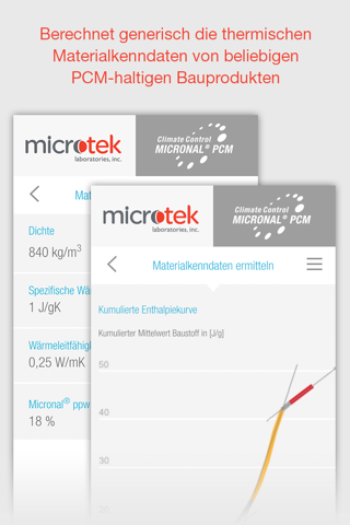 Micronal® PCM App screenshot 3