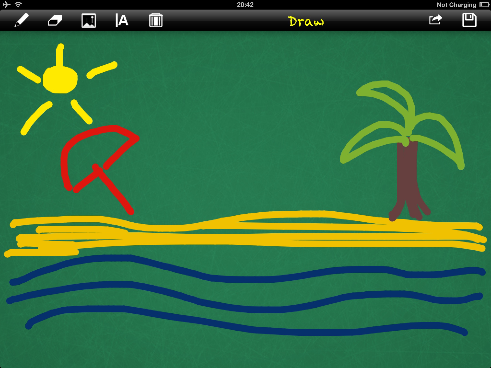 Draw for iPad with fingers screenshot 2