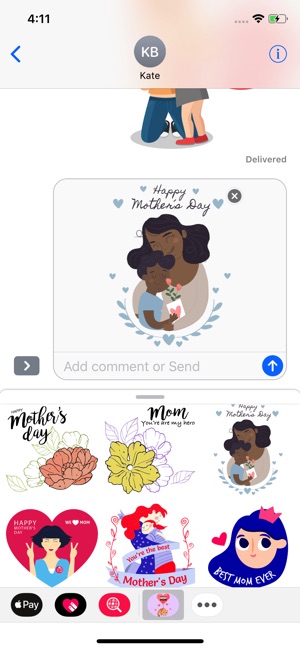 I Love Mother's Day Stickers(圖2)-速報App