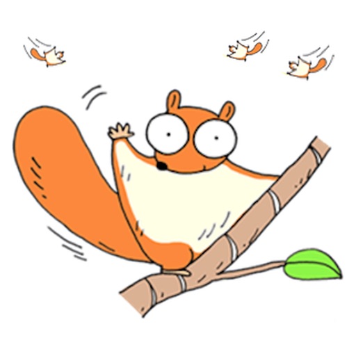 Cute Flying Squirrel Sticker icon