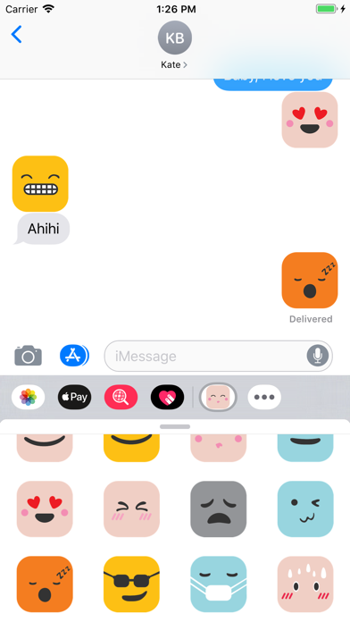 Color lovely square emoji screenshot 4