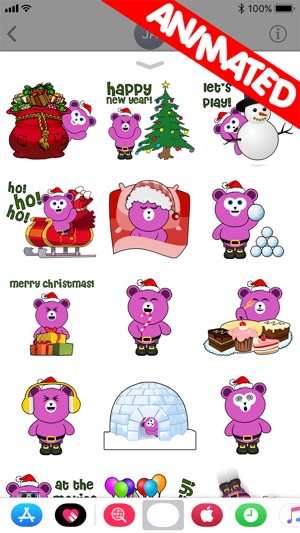 Cute Santa Bear (animated)(圖2)-速報App