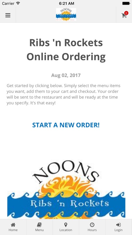 Ribs 'n Rockets Online Ordering