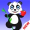 A little Panda is very hungry, want to eat Strawberry, please help him to  catch  strawberry