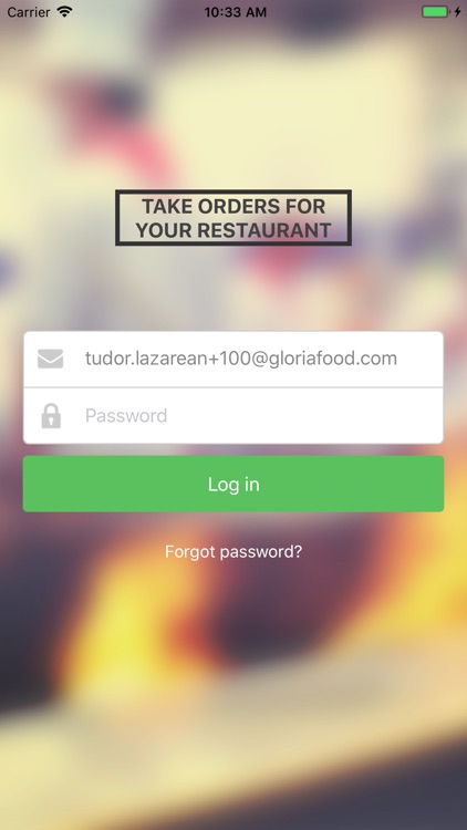 Restaurant Order Taking App