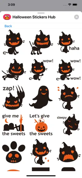 Game screenshot Halloween Stickers Hub apk