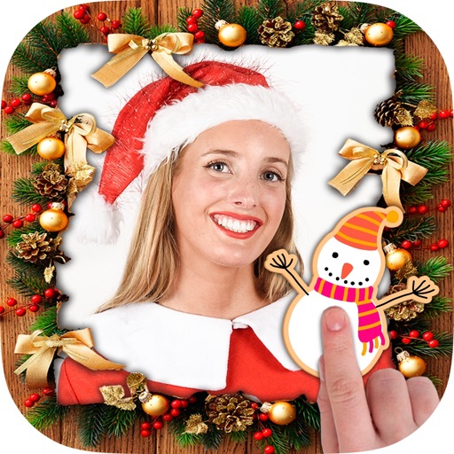 Christmas photos frame editor