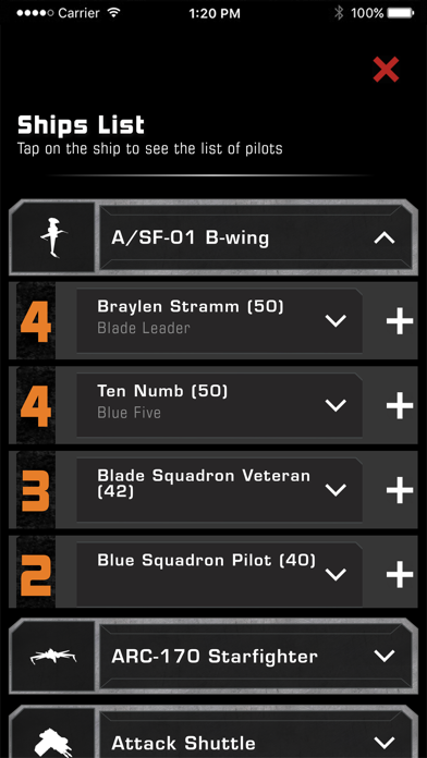 X-Wing Squad Builder by FFG screenshot 3