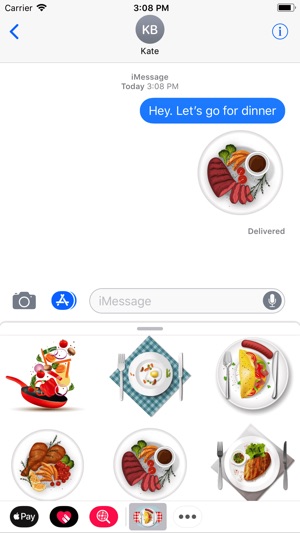 Gourmet Western Dish Stickers