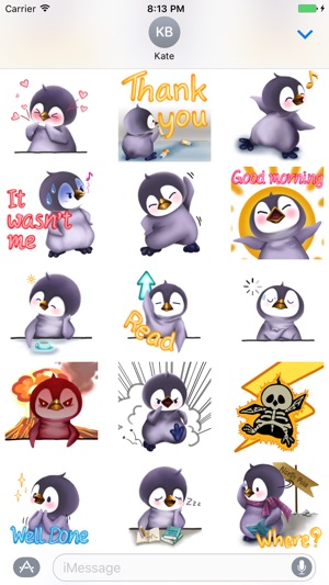 Penguin Bo Sticker Pack(圖4)-速報App