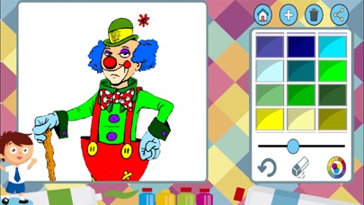 How to cancel & delete Clowns paint coloring book from iphone & ipad 2