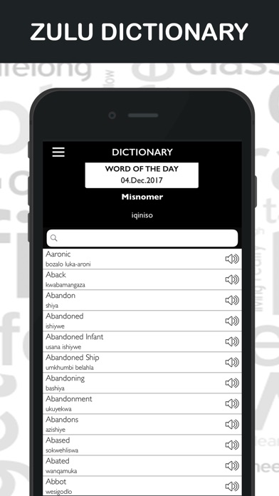Zulu Offline Dictionary screenshot 2