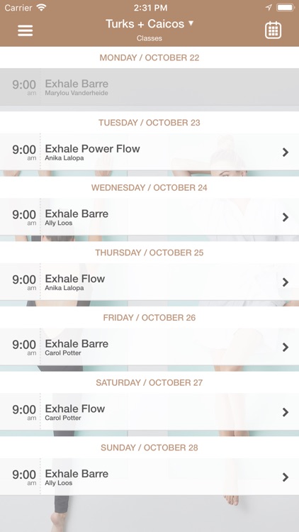 exhale mind body spa