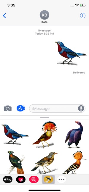 Vintage Bird Stickers