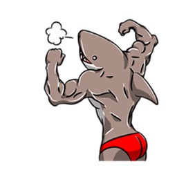 SharkMoji - Shark Man Stickers