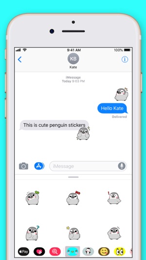 Cute Penguin Kawaii Stickers(圖2)-速報App