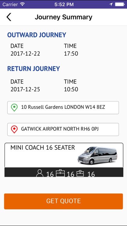 Coach Hire London. screenshot-3