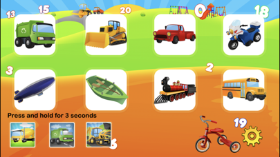 Trucks and Things That Go: Counting Numbers in English and Spanish Screenshot 2