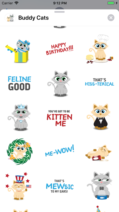 Buddy Cats Sticker Pack screenshot 4