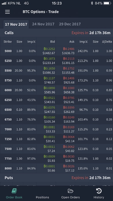 Deribit: BTC Options & Futures screenshot 3