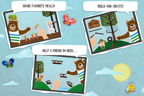 Mr. Bear fun forrest kids game screenshot 2