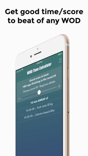 WOD Time Calculator