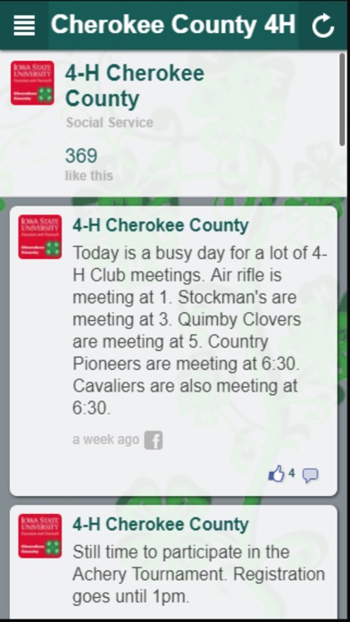 4-H Cherokee County app screenshot 2