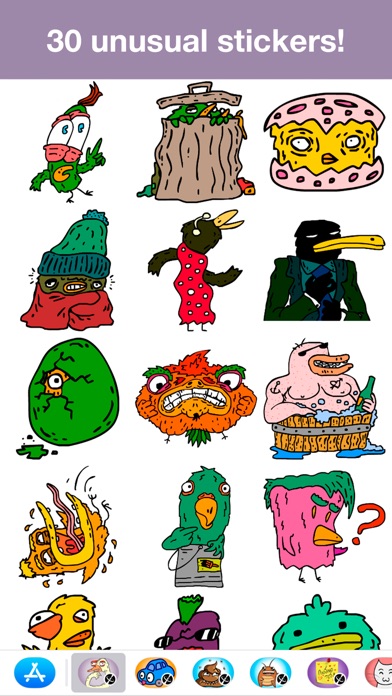 Crazy birds - Unusual stickers screenshot 3