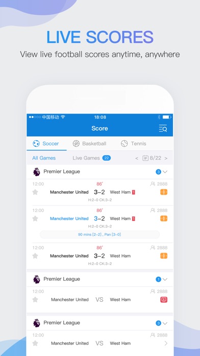 OneScore:Live sports & scores screenshot 3
