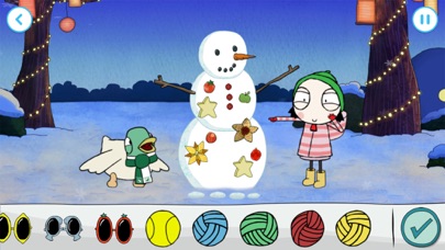 Sarah & Duck: Build a Snowman screenshot 2