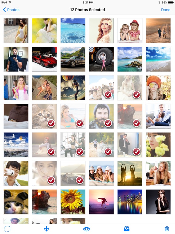 Screenshots of HiCalculator Hide Private Photo.s & Video.s - Password Lock Picture Album Vault & Keep Personal Privacy for iPad