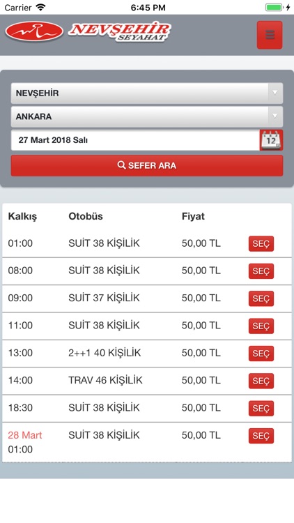 Nevşehirliler Seyahat