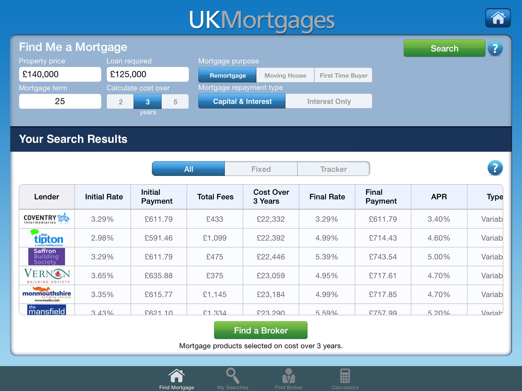 UKMortgages for iPad screenshot 2