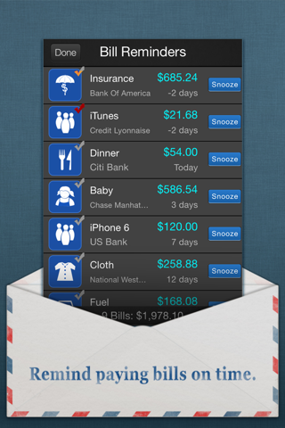 Bills Monitor - Bill Reminder screenshot 4