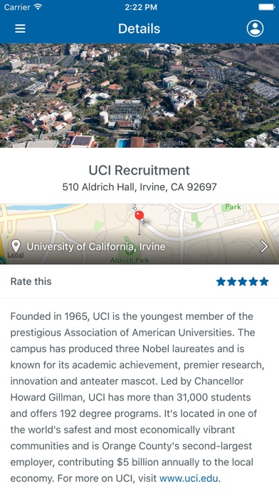 UCI Executive Recruitment screenshot 2