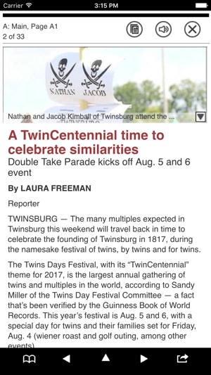 Twinsburg Bulletin eEdition(圖2)-速報App